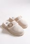 Lizyaries Women's Fur Inside Slippers 0012688 Beige - 6