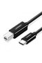 Cablu imprimantă UGREEN US241 USB-C - USB-B 2m Negru