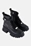 Women Tanker-L Lace Up Ankle Boots, Black