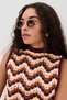 Milenya Gold Brown Ellipse Metal Unisex Sunglasses - 2