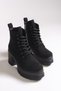 Nvanor Women's Heeled Boots 0012504 Black Suede - 6