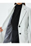 Double Breasted Belt Detailed Stamp Blazer Jacket - 6