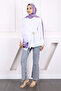 White Buckle Detailed Kimono - 2