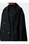 Buttoned Double Breasted Oversize Cashmere Coat with Pockets - 6