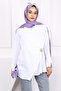 White Buckle Detailed Kimono