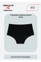 Women's Panties, Women's Cotton High Waist Black 5-Piece Panties - 2