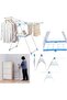 Foldable Stainless Steel Clothes Drying Stand | Heavy Duty Cloth Drying Rack | Indoor Outdoor Clothe - 7