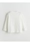 Lcw Kids Ecru Crew Neck Girls Pajamas Set - 4