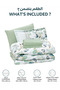 4-Piece Digital Print Comforter Set – Twin Size 170x230 cm, Soft Microfiber Bedding Set. - 5
