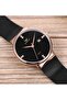 Luxury Straw Steel Stylish Men Wristwatch 3Atm Waterproof - 3