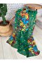 Large Size Organic Cotton 1758076 Pareo Shawl Red/Green 1758077