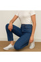 Evla Navy Blue Women's Mom Jean High Waist Lycra Cotton Jeans - 2