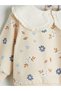 Two Mt Shop Quality Lcw Baby Beige Baby Collar Girl Baby Sweatshirt and Leggings 2-Piece Set - 6