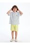 New Season Striped Boys' T-Shirt and Shorts 2-Piece Set - S5Fp94Z1