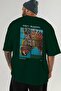 Andy Warhol Back Printed Green Oversize T-Shirt Men Women Crew Neck Cotton T-Shirt - 6