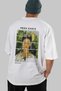 Frida Kahlo Back Printed White Oversize T-Shirt Men Women Crew Neck Cotton Tshirt - 6