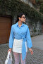 Bell Sleeve Tie-Detail Shirt - 4