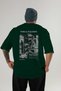 Pablo Picasso Guernica Back Printed Green Oversize T-Shirt Men Women Crew Neck Cotton t Shirt