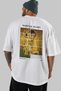 Gustav Klimt the Kiss Back Printed White Oversize T-Shirt Men Women Crew Neck Cotton T-Shirt - 5