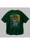 Pablo Picasso Back Printed Green Oversize T-Shirt Men Women Crew Neck Cotton T-Shirt - 3