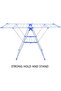 Clothes Drying Stand with Adjustable Folding Wings Clothes Hanger Stand - 6