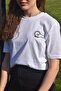 Sun or Moon Embroidered Special or Single Unisex Oversize Crew Neck 100% Cotton T-shirt for Couples - 7