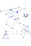 Clothes Drying Stand with Adjustable Folding Wings Clothes Hanger Stand - 3