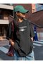 Blooming Vitality Printed Black Oversize T-Shirt
