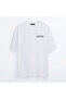 Unisex White Oversize T-shirt Printed Osaka T-Shirt - 2