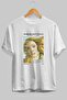 Sandro Botticelli Front Printed White Oversize T-Shirt Men Women Crew Neck Cotton t Shirt - 2