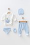 Baby Litte Rabbit Cotton 5-Piece Newborn Hospital Release Set Yk0348