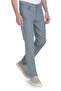 Navy Blue Regular Fit Cotton 5 Pocket Canvas Trousers - 4