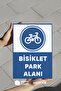 "Bicycle Parking Space" Warning Sign 35X25 cm Foil Printing Forex Signage |   Double Tape Shipping - 4