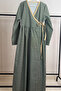Girl's Green White Polka Dot Lycra 100% Cotton Prayer Dress - 4