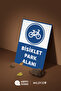 "Bicycle Parking Space" Warning Sign 35X25 cm Foil Printing Forex Signage |   Double Tape Shipping - 3