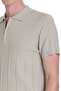 Mink Regular Fit Polo Neck Rayon T-Shirt - 4