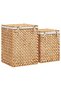 Laundry Baskets 2 pcs Water Hyacinth - 4