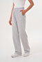 Women's Gray Cotton High Waist Comfortable Fit Sweatpants