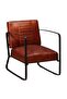 Lounge Chair Brown Genuine Leather