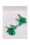- Green Flower Earrings - 2