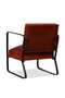 Lounge Chair Brown Genuine Leather - 2