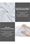 Striped Fitted Sheet Set 180x200 cm King – 1 Fitted Sheet + 2 Pillowcases, 35cm Deep - 5