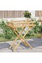 Folding Tray Table 60x40x68 cm Bamboo