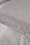 Zoya Lace Quilted Ultrasonic Double Bedspread Gray - 4