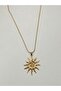 Steel sun necklace