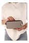 Gray Two-Eye Crinkle Fabric Pen Bag Pen Holder (173) - 4