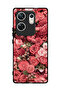 غطاء حماية لهاتف Infinix Zero 30 4G بلون الخوخ والورود
