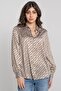 Women’s Long Sleeve Button-Up Printed Shirt