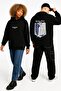 Lenithra Attack on Titan Back Printed Unisex Oversize Black Hoodie