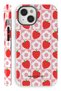 Case for iPhone 15 Dual Layer Shock-Absorbing Protection Cherry Daisy Glossy Superior Protect Phone Case